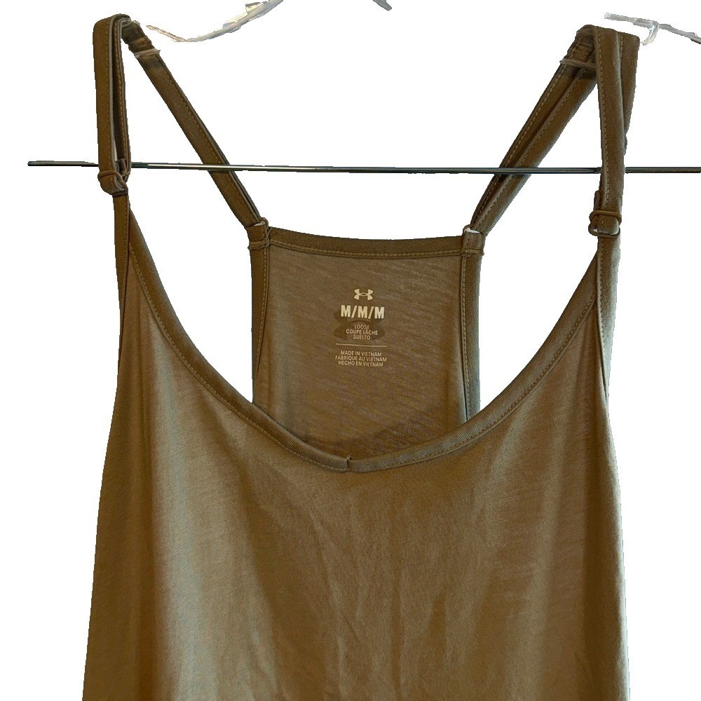 Under Armour UA Rival Women's Medium Jumpsuit Romper Tan - Picture 2 of 5